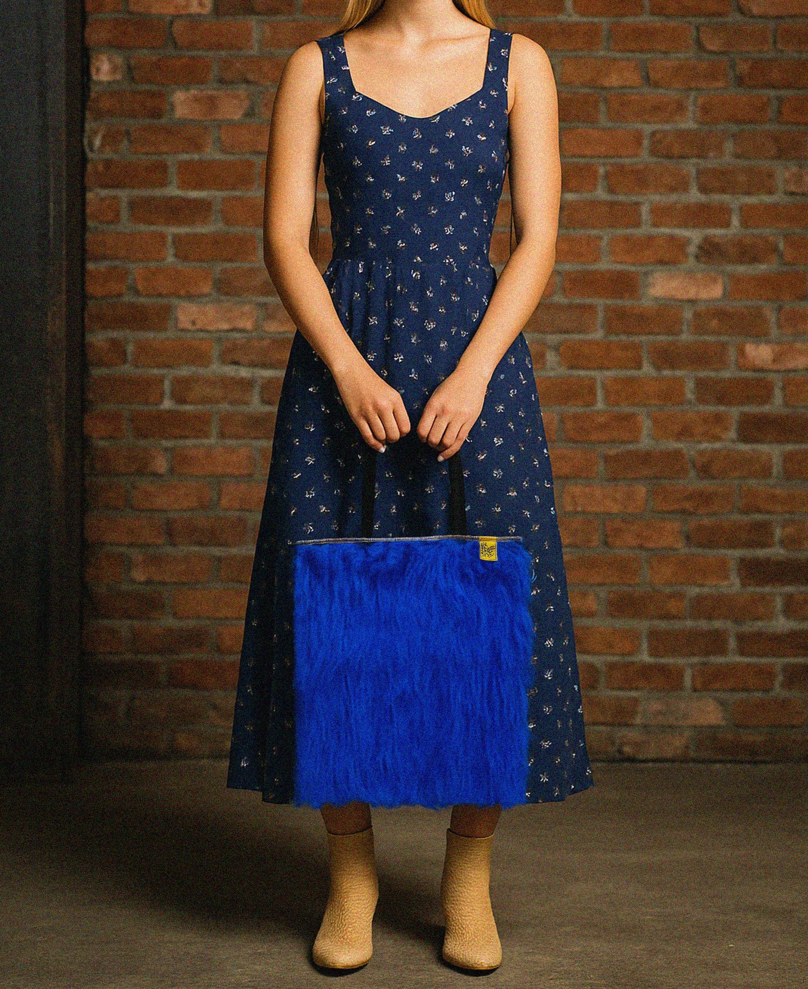 Tote Bag Blue Peludis